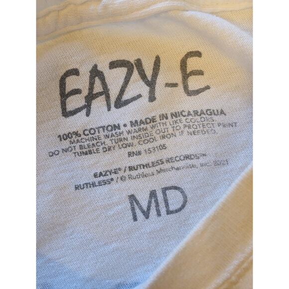 Eazy-E T Shirt Mens Medium Rap Tee Ruthless Records NWA Streetwear Hip Hop 90s - Picture 4 of 13